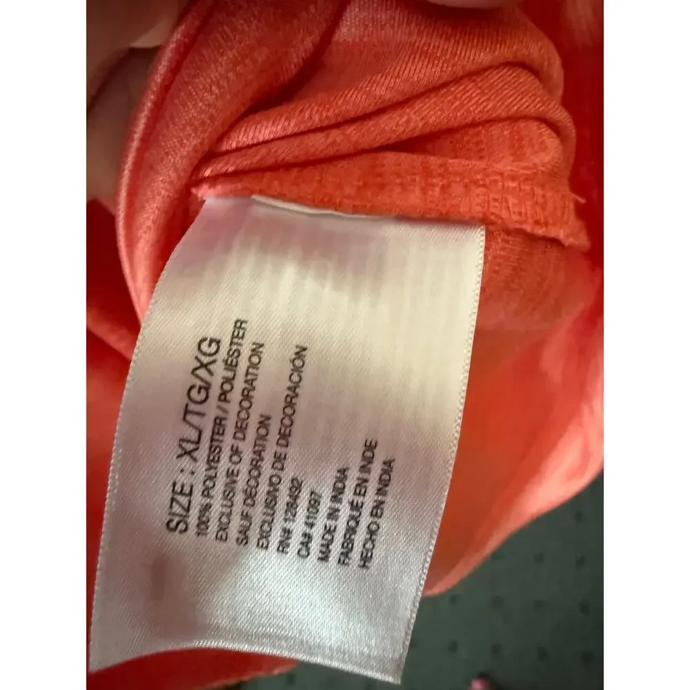 Greg Norman Orange 1/4 Zip Golf Pullover XL